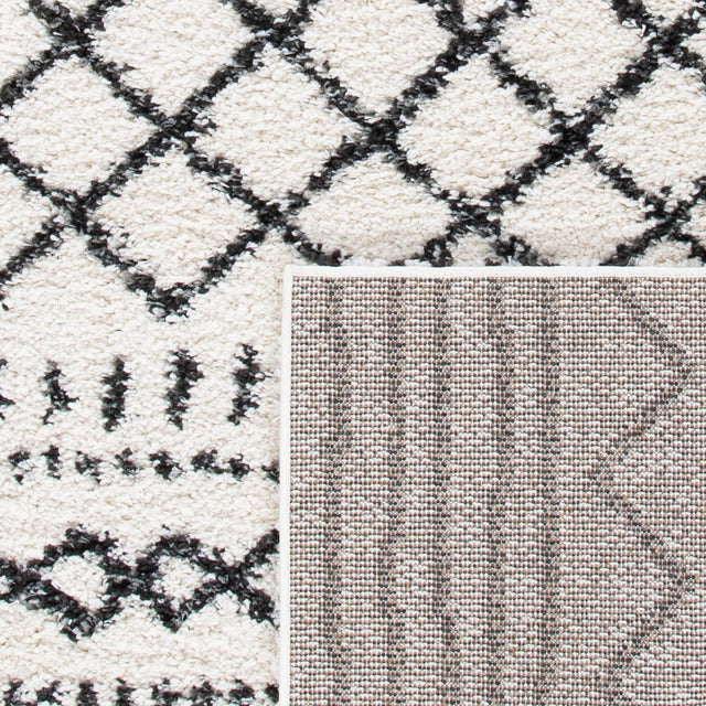Safavieh Arizona Shag Asg741Z Ivory/Black Rug.