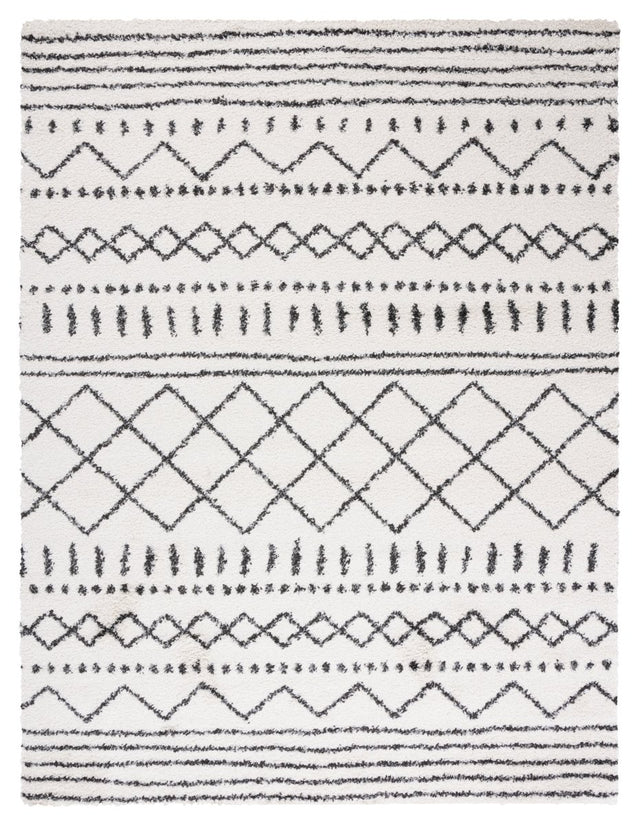Safavieh Arizona Shag Asg741Z Ivory/Black Rug.