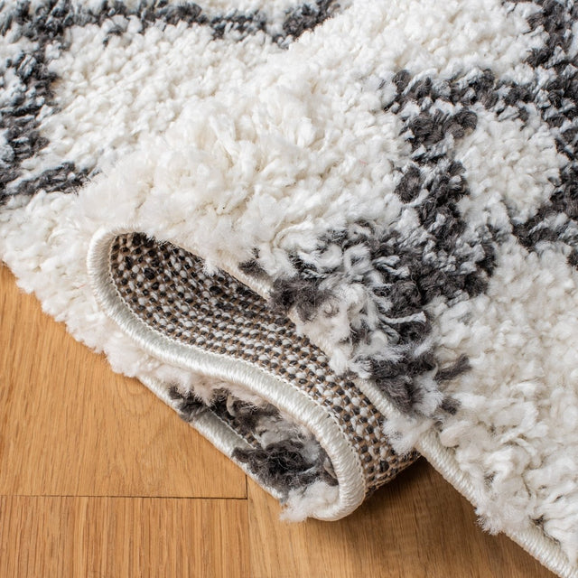 Safavieh Arizona Shag Asg741Z Ivory/Black Rug.