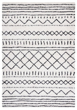 Safavieh Arizona Shag Asg741Z Ivory/Black Rug.