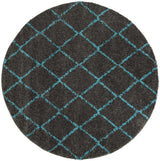 Safavieh Arizona Shag Asg742K Grey / Turquoise Rugs.