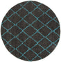 Safavieh Arizona Shag Asg742K Grey / Turquoise Rugs.