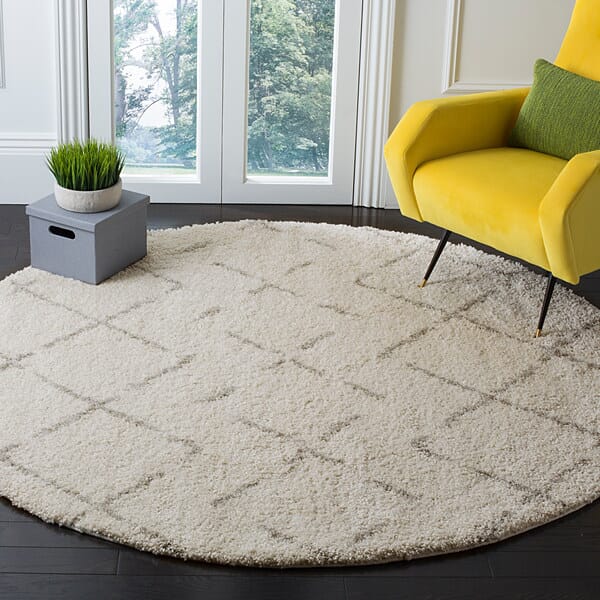 Safavieh Arizona Shag Asg743A Ivory/Beige Rug.