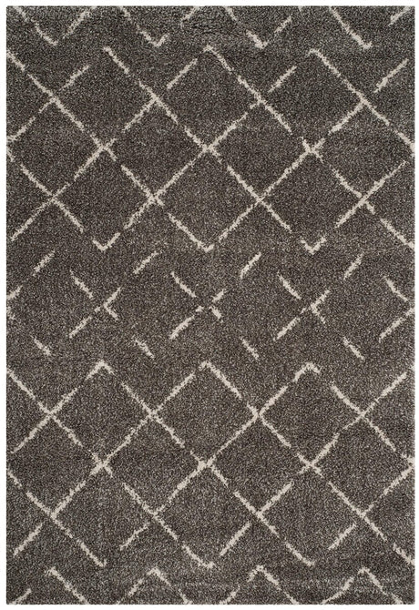 Safavieh Arizona Shag Asg743B Brown / Ivory Rugs.