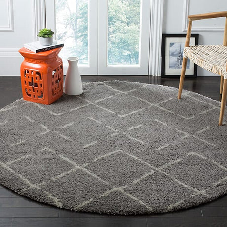 Safavieh Arizona Shag Asg743D Grey/Ivory Rug.