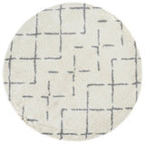Safavieh Arizona Shag 6'-7" x 6'-7" Rug in Ivory / Grey