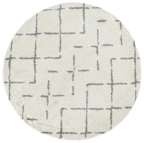 Safavieh Arizona Shag 6'-7" x 6'-7" Rug in Ivory / Grey