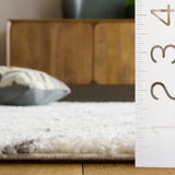 Safavieh Arizona Shag 5'-1" x 7'-6" Rug in Ivory / Grey