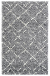 Safavieh Arizona Shag 3'-2" x 5'-0" Rug in Dark Grey / Ivory