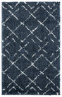 Safavieh Arizona Shag 3'-2" x 5'-0" Rug in Slate Blue / Ivory