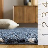 Safavieh Arizona Shag 5'-1" x 7'-6" Rug in Slate Blue / Ivory