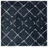 Safavieh Arizona Shag 6'-7" x 6'-7" Rug in Slate Blue / Ivory