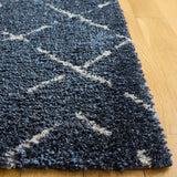 Safavieh Arizona Shag 5'-1" x 7'-6" Rug in Slate Blue / Ivory