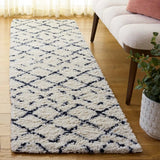 Safavieh Arizona Shag 2'-3" x 8'-0" Rug in Ivory / Slate