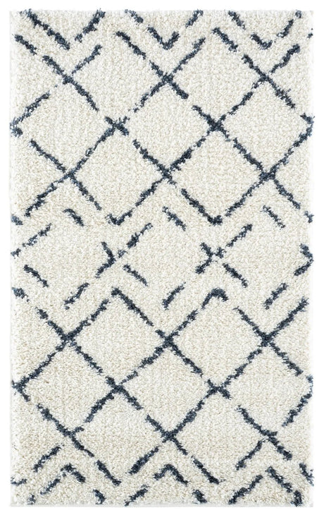 Safavieh Arizona Shag 3'-2" x 5'-0" Rug in Ivory / Slate