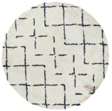 Safavieh Arizona Shag 6'-7" x 6'-7" Rug in Ivory / Slate