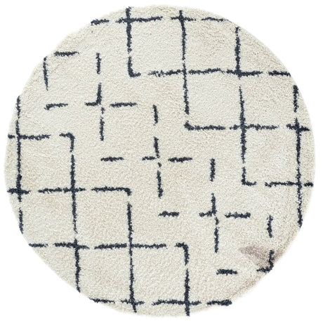 Safavieh Arizona Shag 6'-7" x 6'-7" Rug in Ivory / Slate