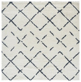 Safavieh Arizona Shag 6'-7" x 6'-7" Rug in Ivory / Slate