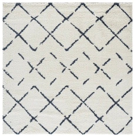 Safavieh Arizona Shag 6'-7" x 6'-7" Rug in Ivory / Slate