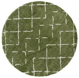 Safavieh Arizona Shag 6'-7" x 6'-7" Rug in Green / Ivory
