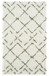 Safavieh Arizona Shag 3'-2" x 5'-0" Rug in Ivory / Green
