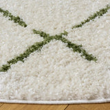 Safavieh Arizona Shag 6'-7" x 6'-7" Rug in Ivory / Green