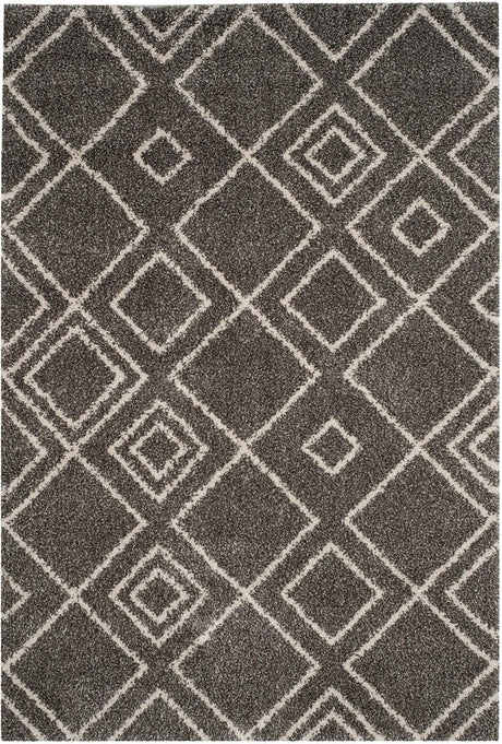 Safavieh Arizona Shag Asg744B Brown / Ivory Rugs.