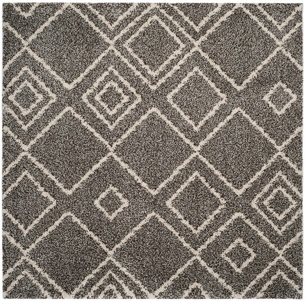 Safavieh Arizona Shag Asg744B Brown / Ivory Rugs.