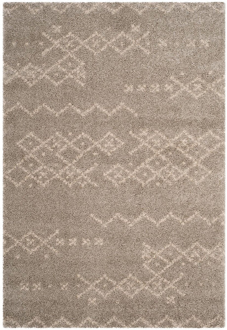 Safavieh Arizona Shag Asg745D Grey / Ivory Rugs.