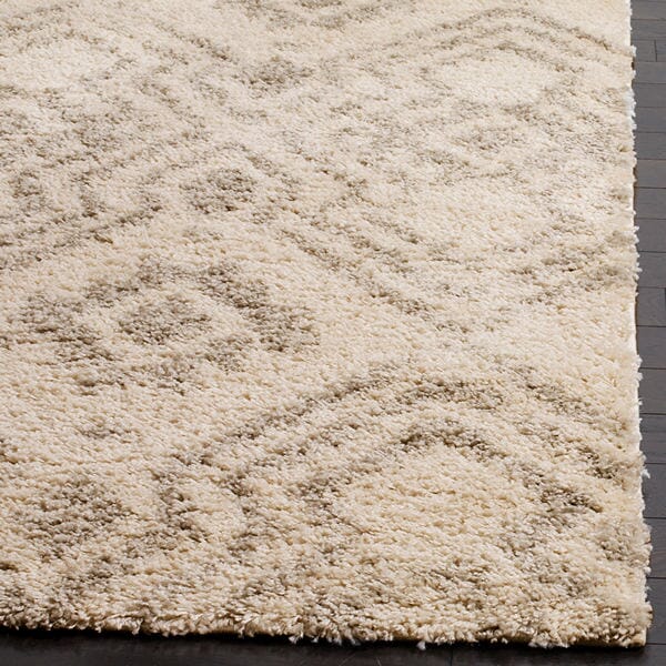 Safavieh Arizona Shag Asg746G Ivory / Grey Rugs.