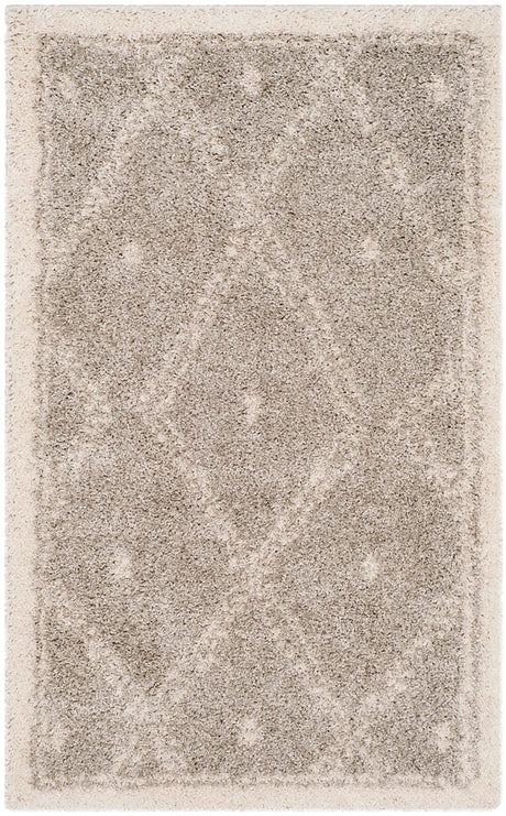 Safavieh Arizona Shag Asg748D Grey / Ivory Rugs.