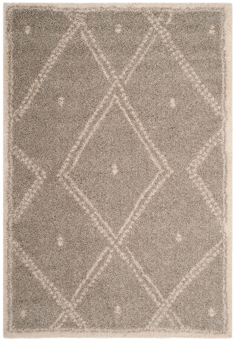 Safavieh Arizona Shag Asg748D Grey / Ivory Rugs.