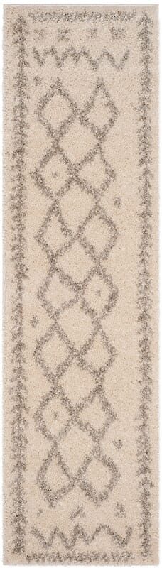 Safavieh Arizona Shag Asg749G Ivory / Grey Rugs.