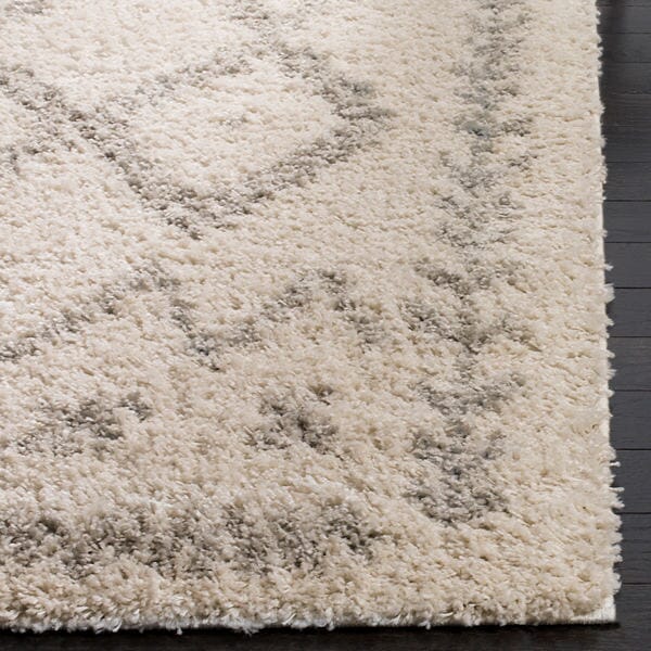 Safavieh Arizona Shag Asg749G Ivory / Grey Rugs.