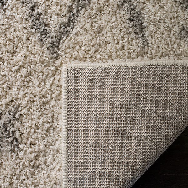 Safavieh Arizona Shag Asg749G Ivory / Grey Rugs.