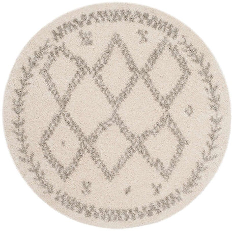 Safavieh Arizona Shag Asg749G Ivory / Grey Rugs.