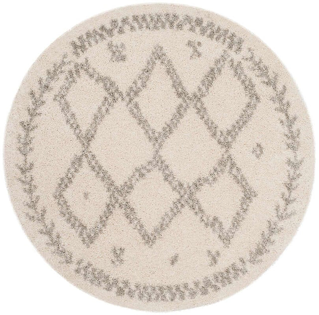 Safavieh Arizona Shag Asg749G Ivory / Grey Rugs.