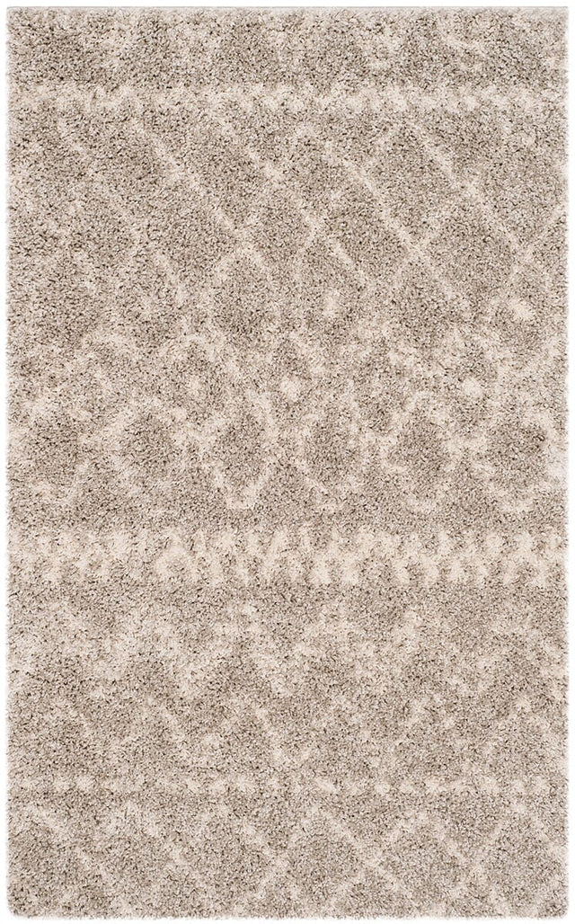 Safavieh Arizona Shag Asg750D Grey / Ivory Rugs.