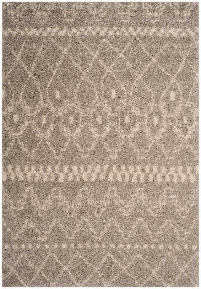 Safavieh Arizona Shag Asg750D Grey / Ivory Rugs.