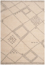 Safavieh Arizona Shag Asg751G Ivory / Grey Rugs.