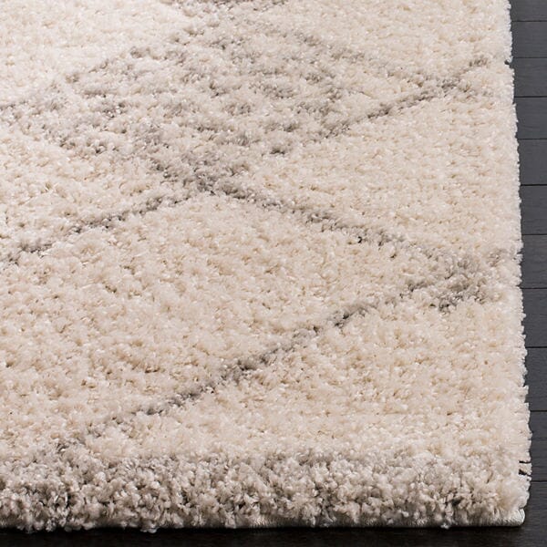 Safavieh Arizona Shag Asg751G Ivory / Grey Rugs.