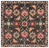 Safavieh Aspen 5'-0" x 5'-0" Rug in Teal / Pink