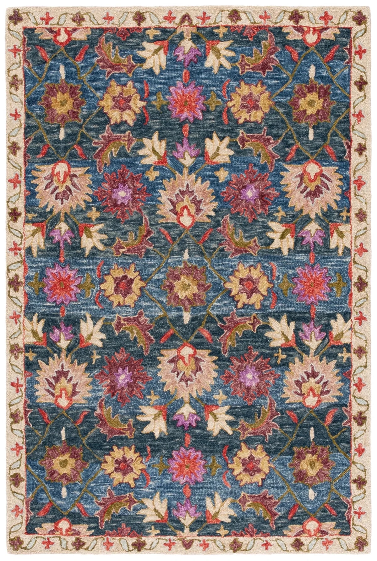 Safavieh Aspen 4'-0" x 6'-0" Rug in Navy / Red