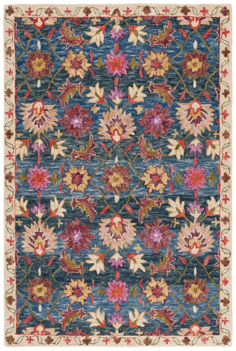 Safavieh Aspen 4'-0" x 6'-0" Rug in Navy / Red