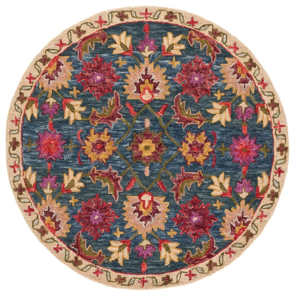 Safavieh Aspen 5'-0" x 5'-0" Rug in Navy / Red