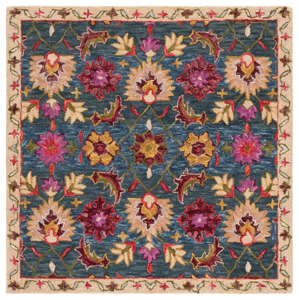 Safavieh Aspen 5'-0" x 5'-0" Rug in Navy / Red