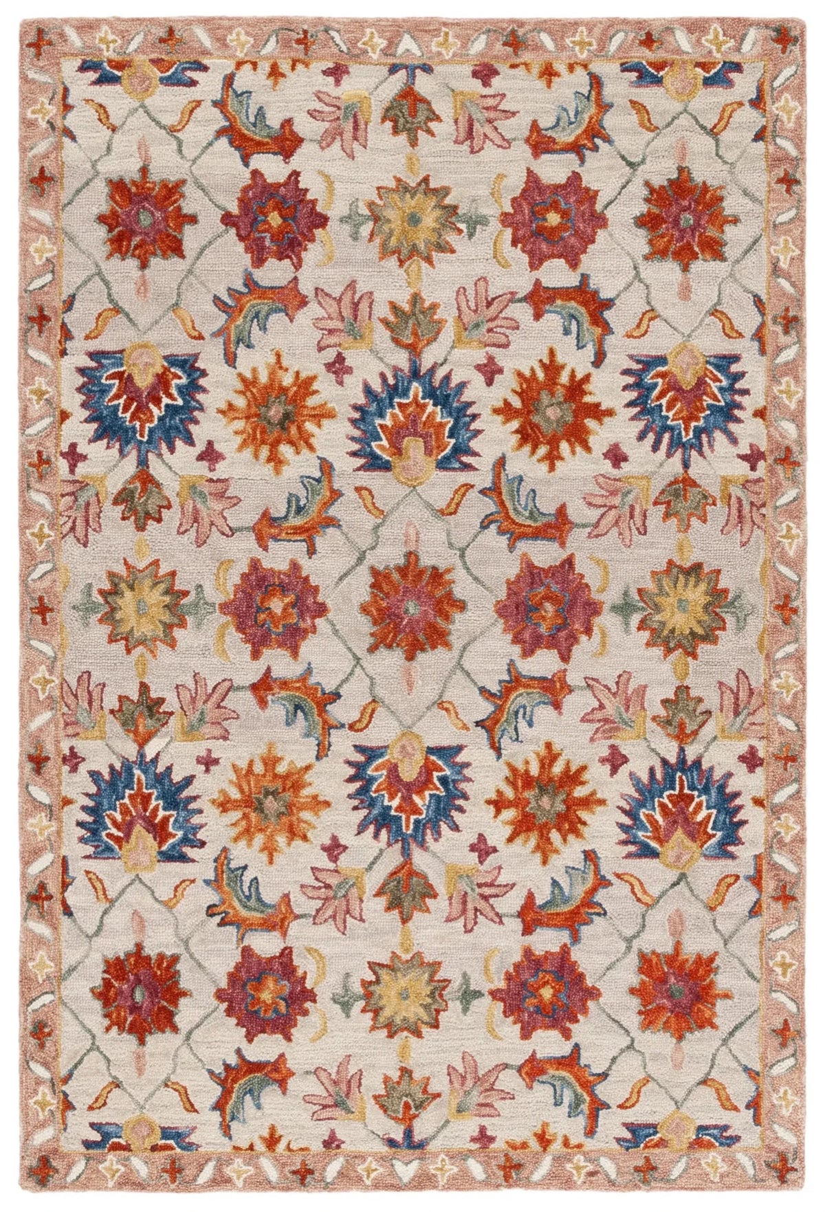 Safavieh Aspen 4'-0" x 6'-0" Rug in Ivory / Rust