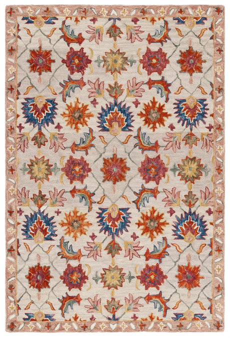 Safavieh Aspen 4'-0" x 6'-0" Rug in Ivory / Rust