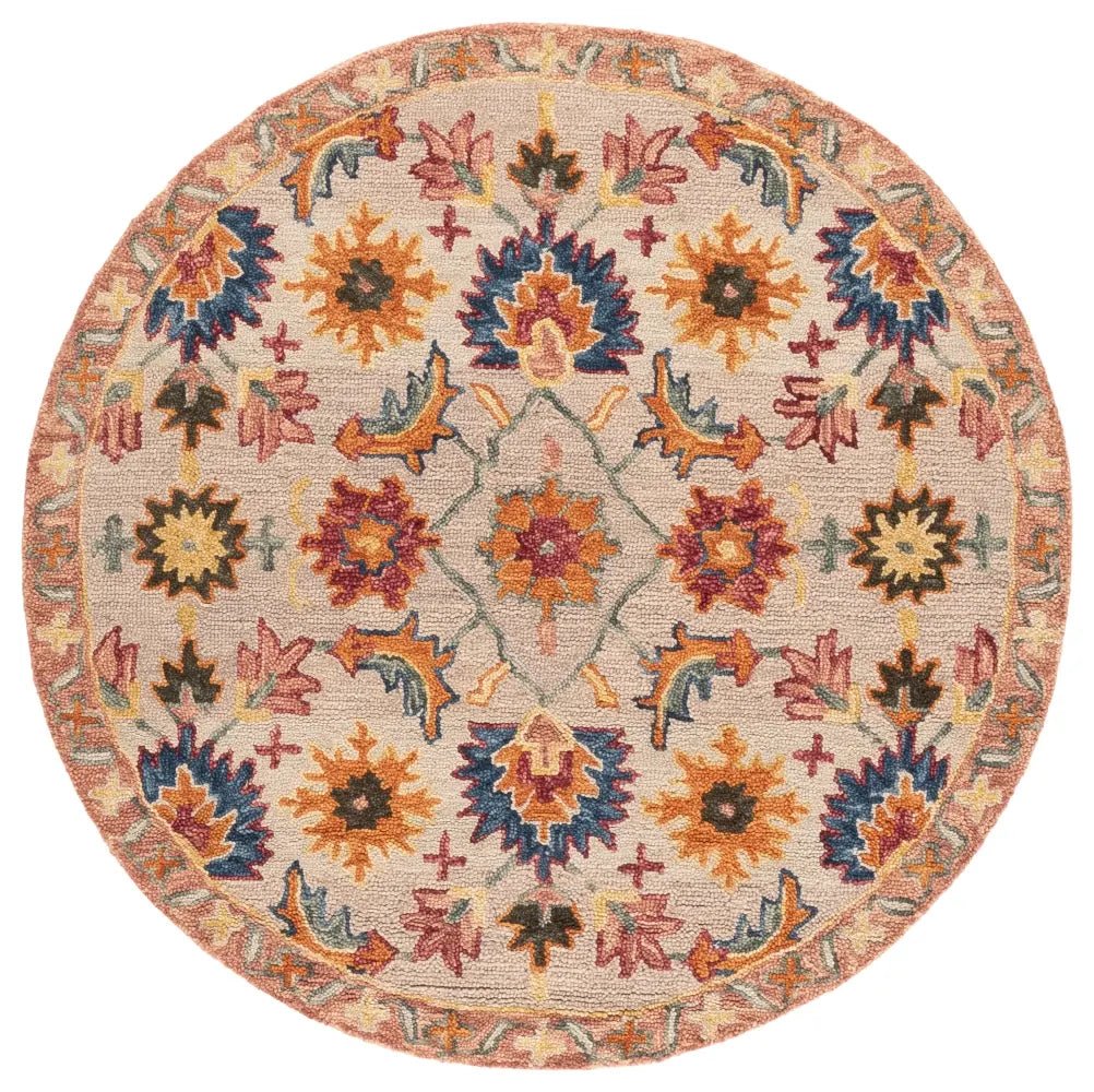 Safavieh Aspen 5'-0" x 5'-0" Rug in Ivory / Rust
