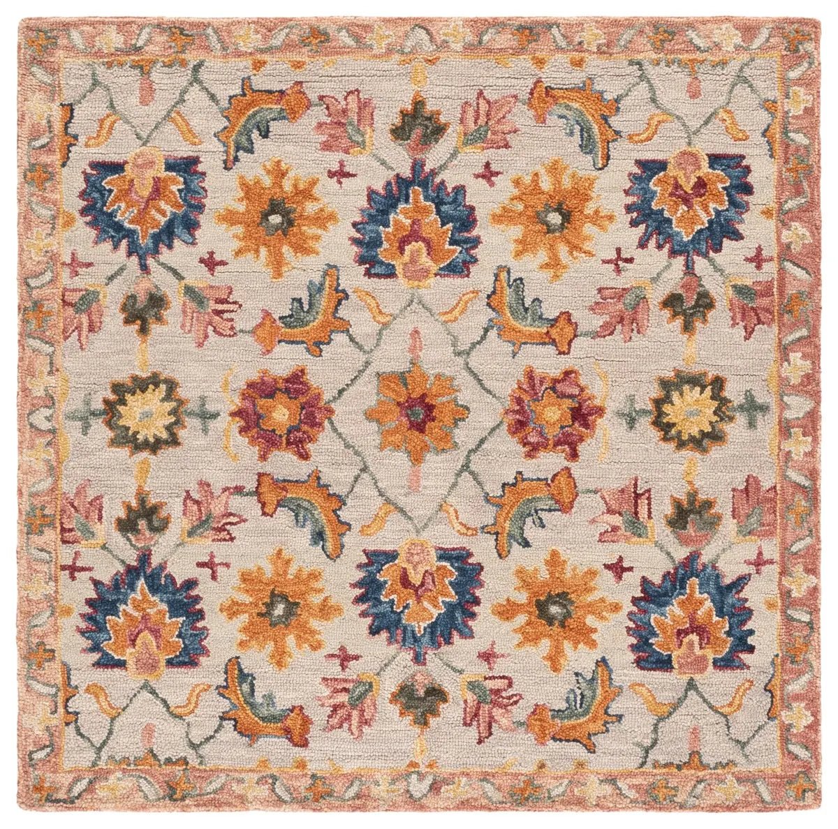 Safavieh Aspen 5'-0" x 5'-0" Rug in Ivory / Rust